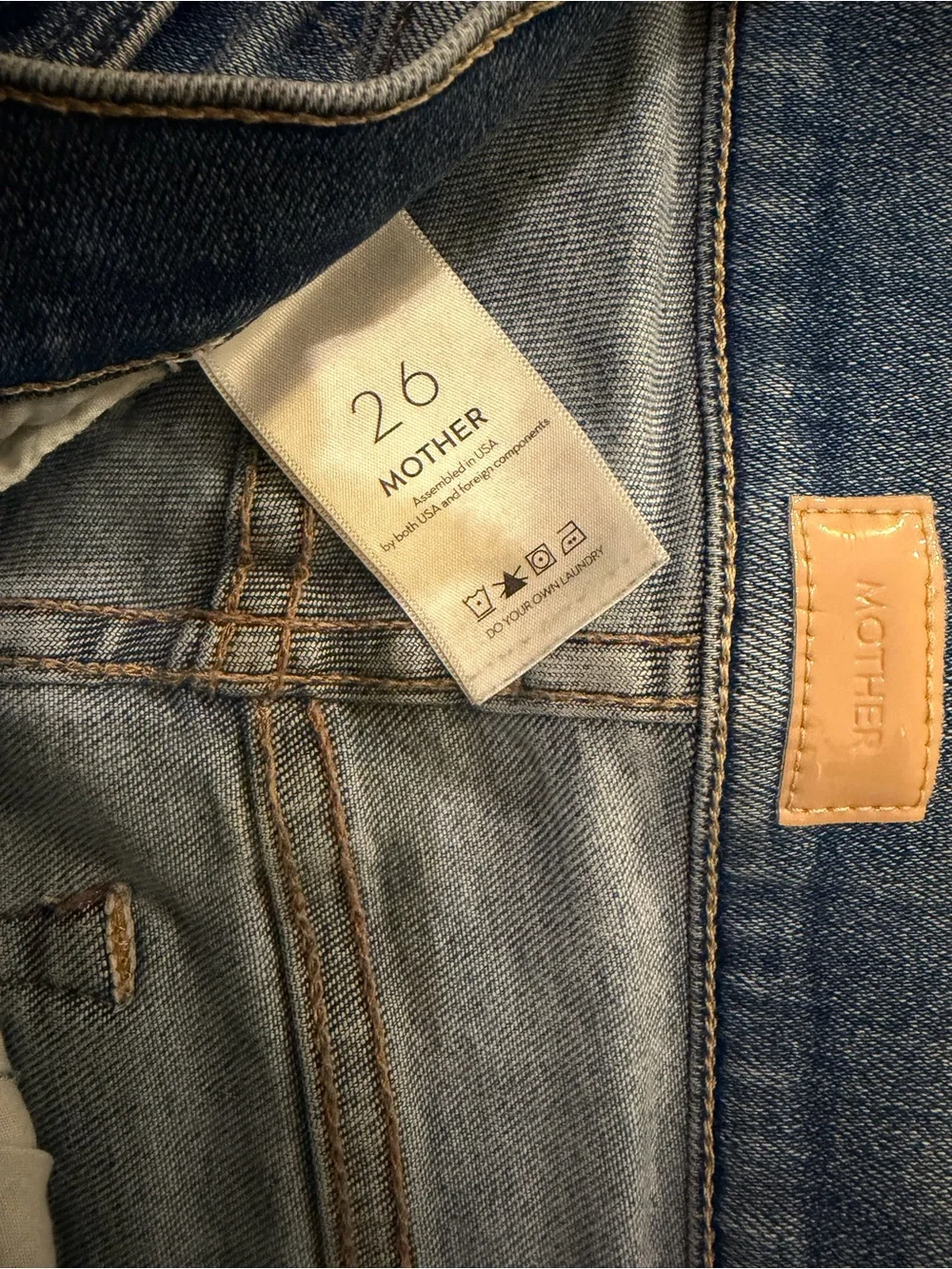 MOTHER Women's Medium Blue Flared Jeans